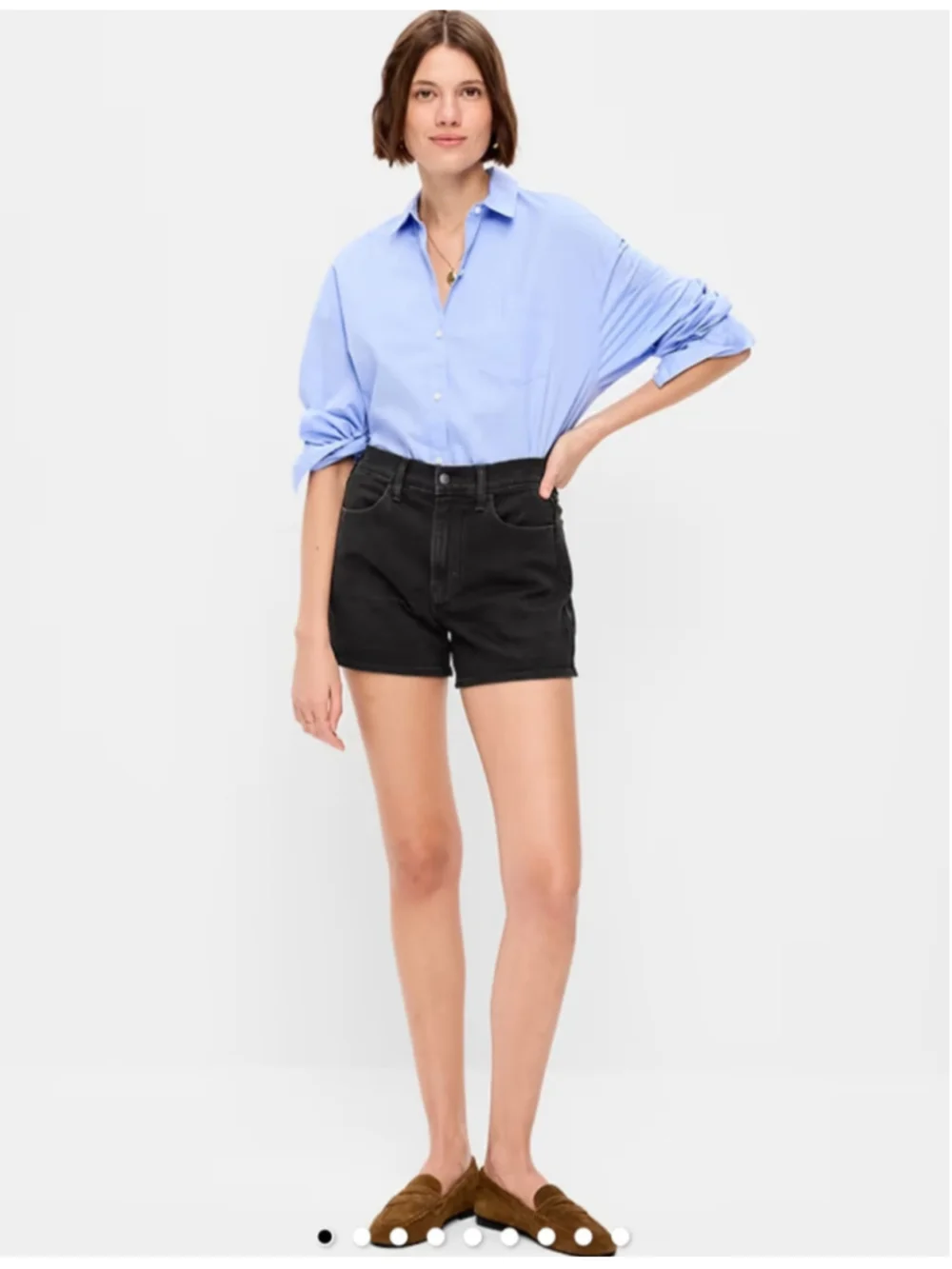 Women's Old Navy High-Rise WOW Jean Shorts Black Size 0